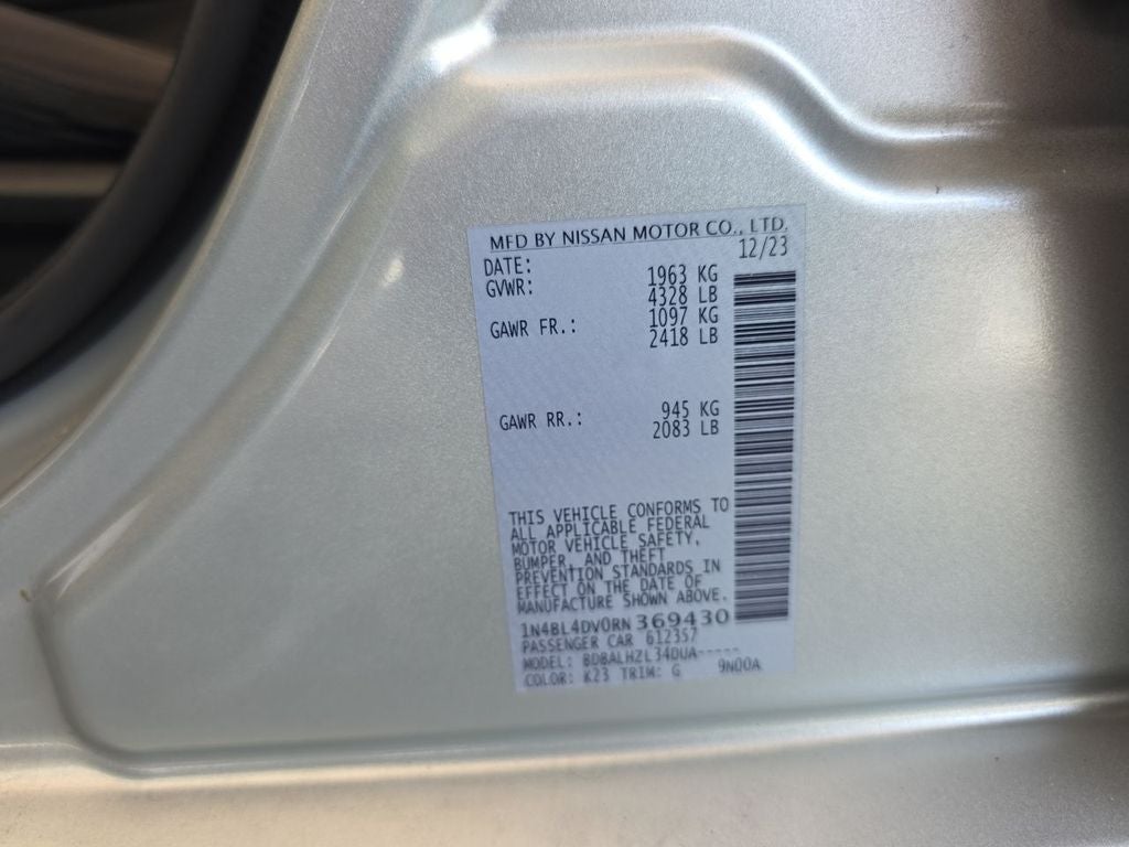 2024 Nissan Altima 2.5 SV