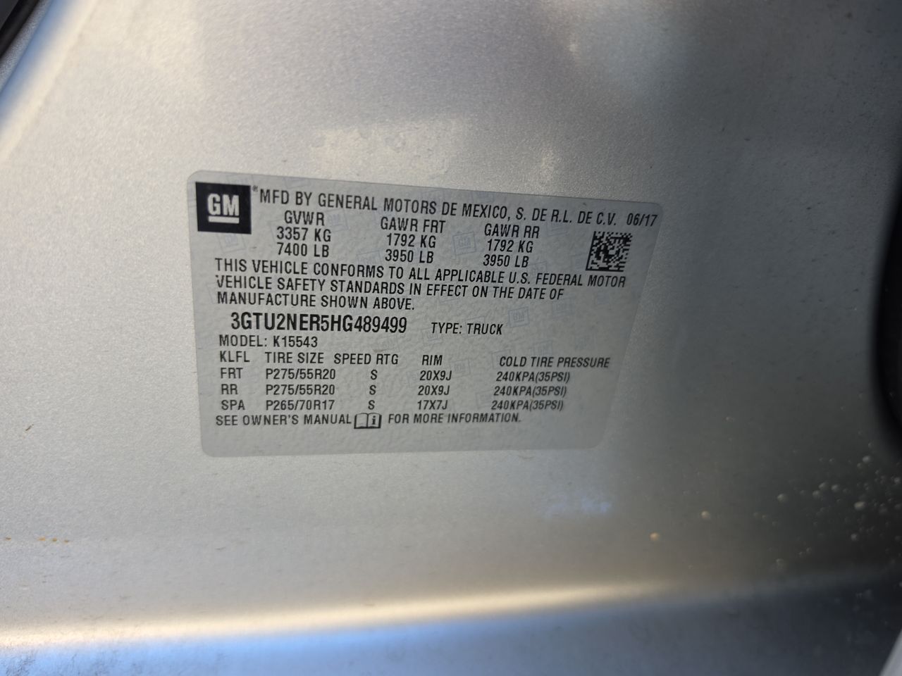 2017 GMC Sierra 1500 SLT