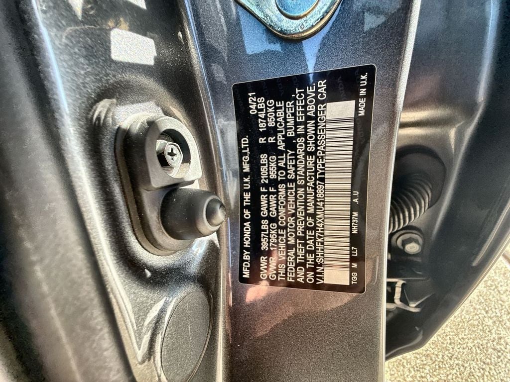 2021 Honda Civic Hatchback Sport