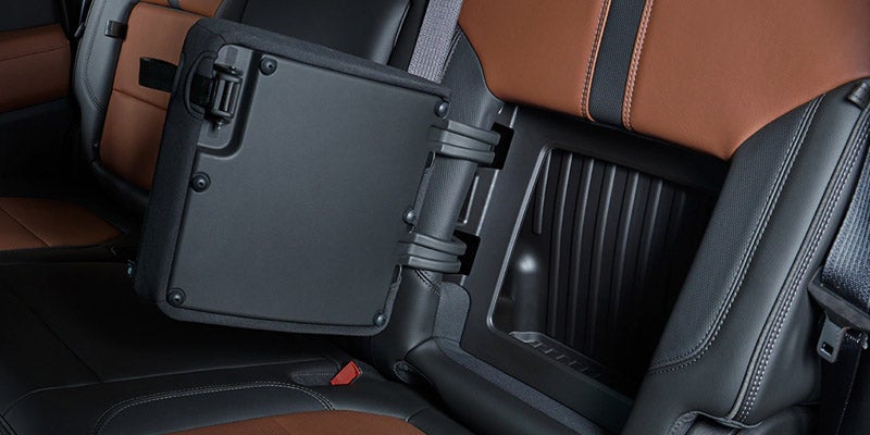 front seat of Chevrolet Silverado 1500