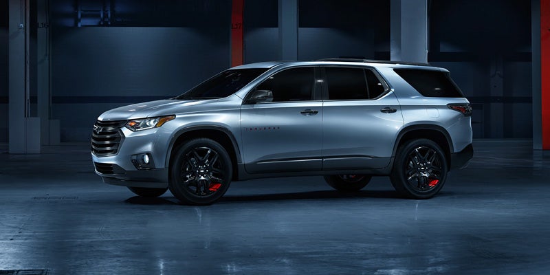 silver Chevrolet Traverse