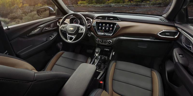 interior of chevy trailblazer