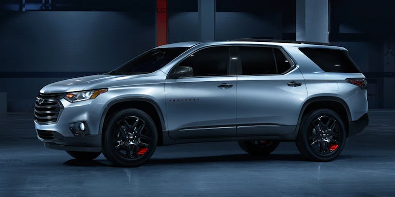 silver Chevrolet Traverse