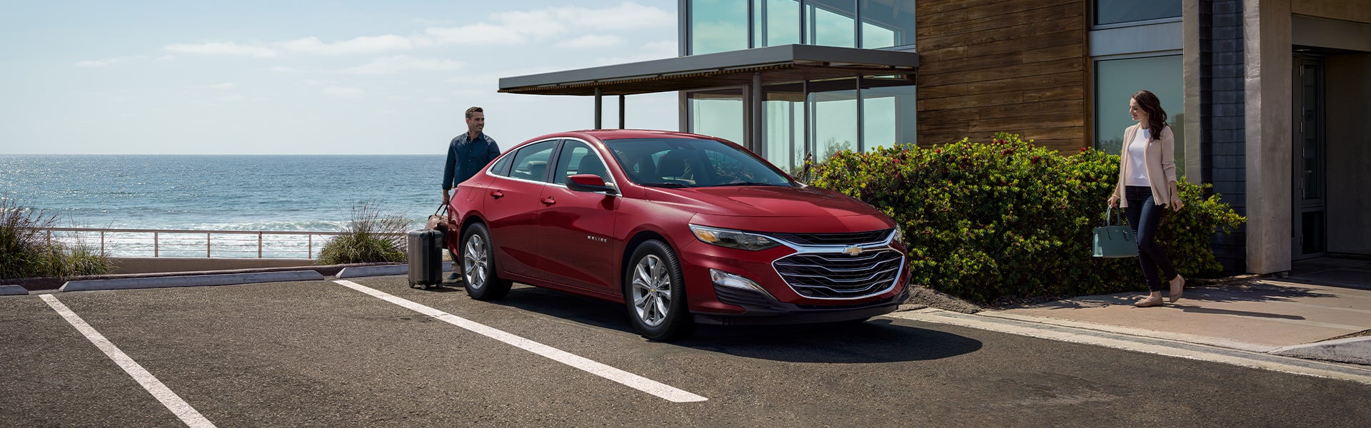 red Chevy Malibu