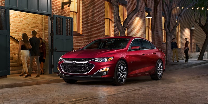 red Chevy Malibu