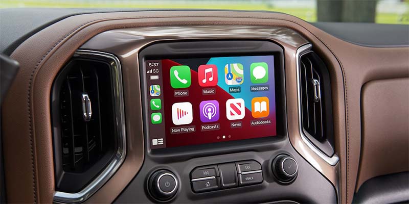 infotainment system of Chevy Silverado 3500HD
