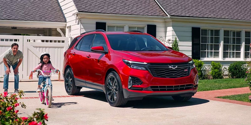 red Chevrolet Equinox