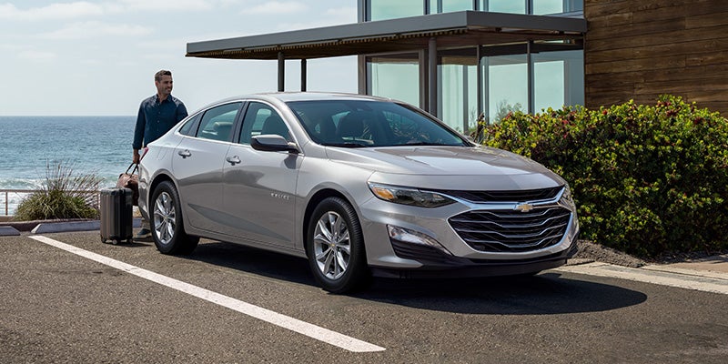white Chevrolet Malibu