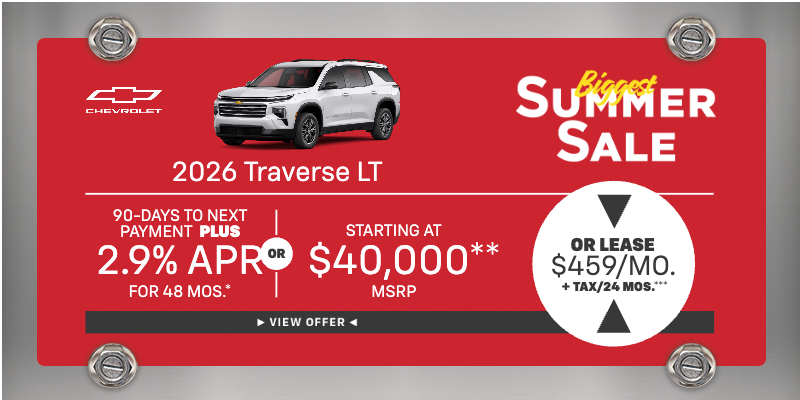 2026 Chevrolet Traverse at Jessup Auto Plaza