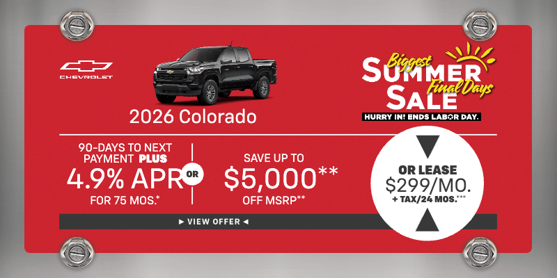 2026 Colorado 4.9% APR/75 mos.