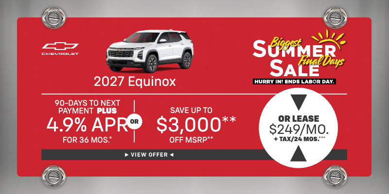 2026 Equinox 4.9% APR/36 mos.
