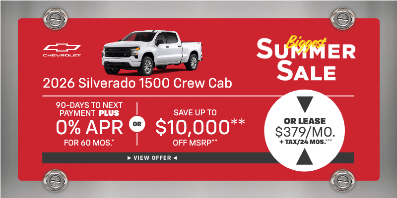 2026 Chevrolet Silverado 1500 Offers in Cathedral City