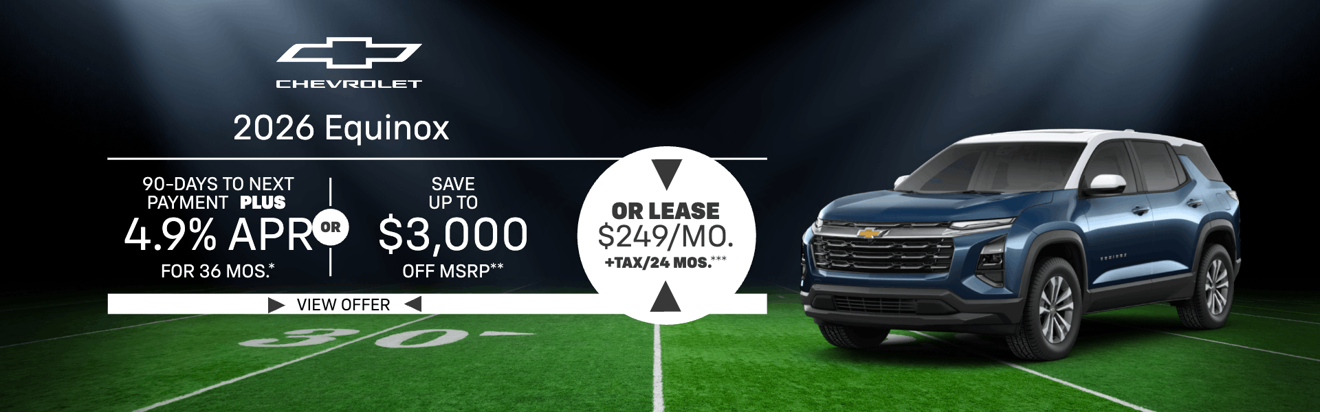 2026 Equinox 4.9% APR/36 mos.