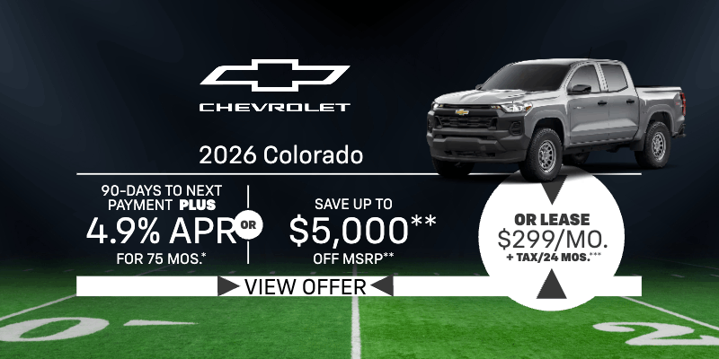 2026 Chevrolet Colorado Offers in Cathedral City