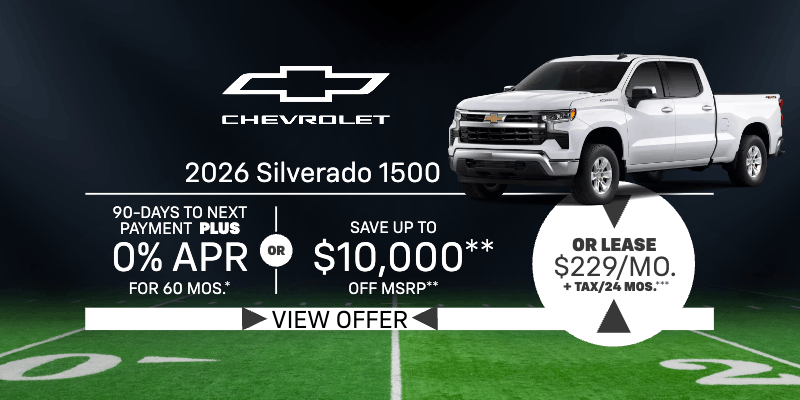 2026 Chevrolet Silverado 1500 Offers in Cathedral City