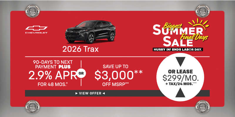 2026 Chevrolet Trax at Jessup Auto Plaza